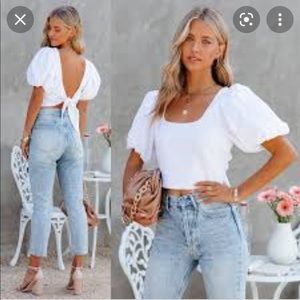 ❤️Vici crop tie top